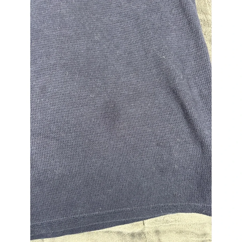 Polo Ralph Lauren Mens Navy Blue Waffle Knit Polo Bear Thermal Sleep Shirt M‎